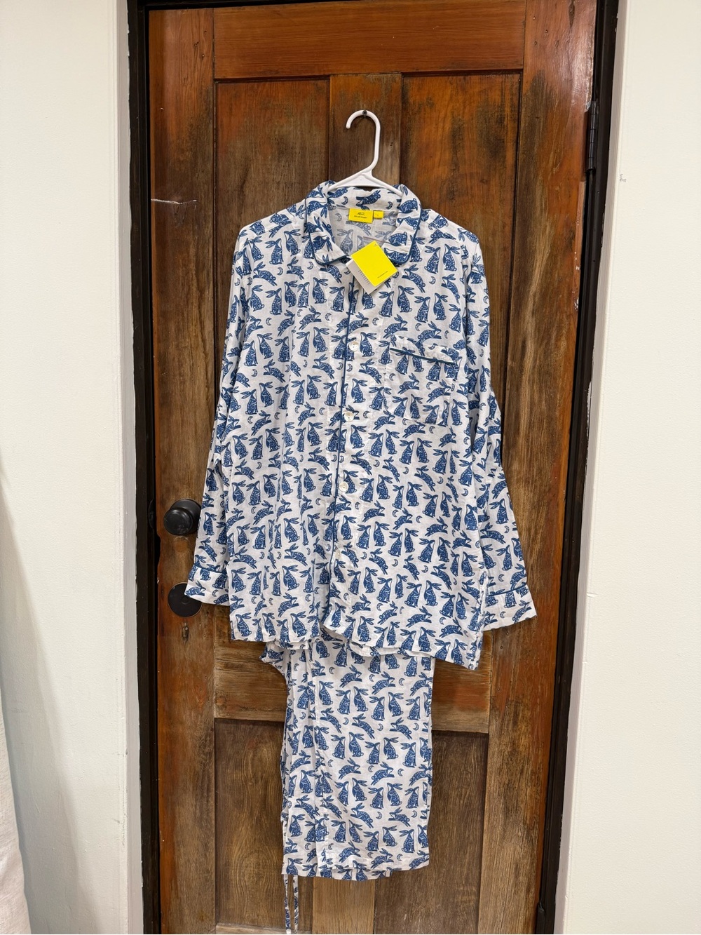 Roller Rabbit White and Blue Printed Women's Pajama Set